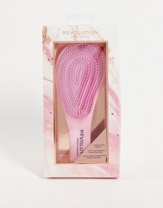 Розовая расческа для волос Revolution Hair Detangle Me!-Бесцветный