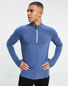 Свитшот средней плотности из материала Seacell Lyle & Scott Sport-Голубой