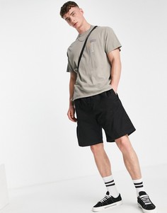 Oversized-футболка цвета хаки с принтом "Uniform Collective" на груди Topman-Зеленый цвет