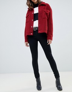 Супероблегающие джинсы с завышенной талией из смесового органического хлопка с 4-сторонней эластичностью Kings Of Indigo Christina-Голубой