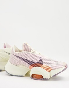 Кремовые кроссовки Nike Training Air Zoom SuperRep 2-Белый