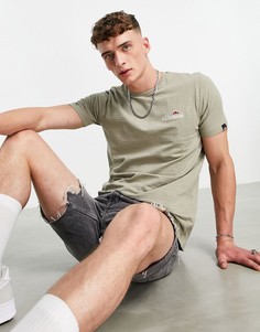 Футболка цвета хаки ellesse-Зеленый цвет