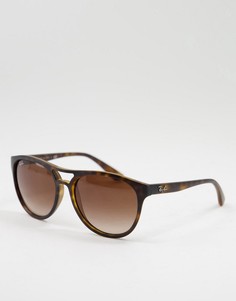 Солнцезащитные очки с планкой Ray-Ban 0RB4170-Коричневый цвет