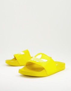 Желтые шлепанцы adidas Originals Adilette Lite-Желтый