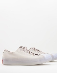 Светло-бежевые кеды из эластичной парусины Converse Chuck Taylor Ox CX-Светло-бежевый цвет
