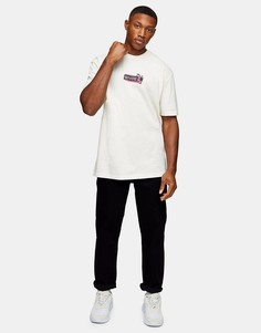 Черные джинсы свободного кроя Topman-Черный цвет