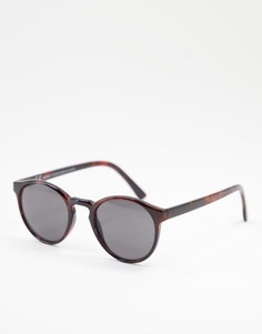 Солнцезащитные очки в бежевой оправе Weekday Spy-Светло-бежевый цвет