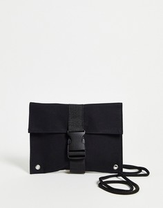 Сумка через плечо с пряжкой SVNX-Черный цвет