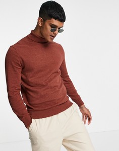 Водолазка имбирного цвета Burton Menswear-Светло-бежевый цвет