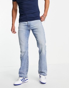 Голубые винтажно-выбеленные джинсы с легким клешем Levis-Голубой Levis®