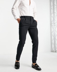Черные супероблегающие брюки ASOS DESIGN-Черный цвет