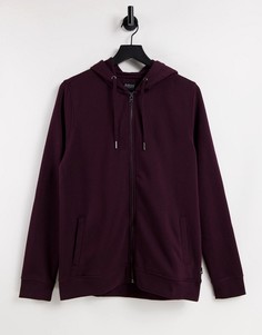 Худи бордового цвета на молнии Burton-Красный