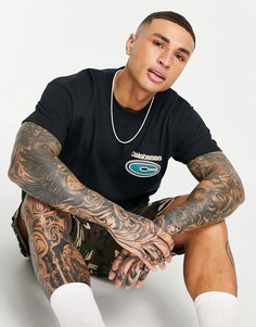 Черная oversized-футболка с принтом "Calabasas" Topman-Черный цвет