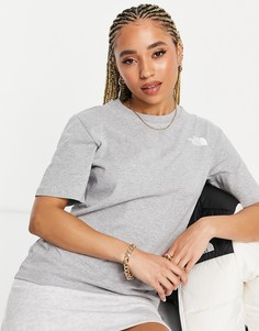 Серая футболка бойфренда The North Face Red Box-Серый
