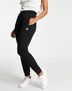 Черные джоггеры узкого кроя adidas Originals essentials-Черный цвет