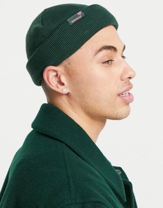 Изумрудно-зеленая шапка-бини мини ASOS Daysocial-Зеленый цвет