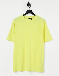 Свободная oversized-футболка неоново-желтого цвета ASOS DESIGN-Желтый