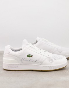 Белые кроссовки Lacoste T-clip-Белый