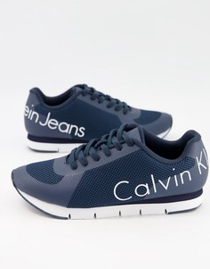 Темно-синие кроссовки Calvin Klein Jeans Jack-Темно-синий