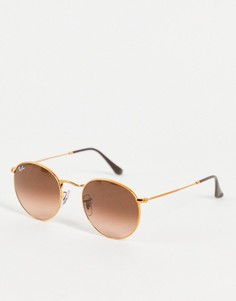 Круглые солнцезащитные очки унисекс в черной оправе Ray-Ban 0RB4306-Черный