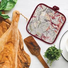 Прихватка рогожка 18х18 "Mia Cara" рис 14057-1 Душистый пион Тейковский ХБК