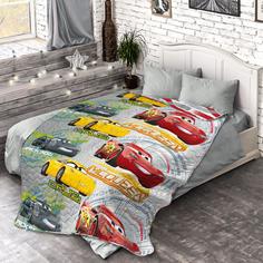 Покрывало стеганое "Непоседа" 145х200 "Тачки Соревнования 8880-1/8876-2 Тейковский ХБК