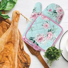 Комплект кухонный (Прихватка-Рукавица 18*28 + Прихватка 18*18) Дольче Вита Тейковский ХБК