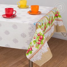 Скатерть столовая "Земляничка" СБ.150х150 АРТ ДИЗАЙН