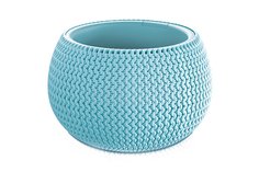 Кашпо SPLOFY BOWL 29 см со вставкой, синий Prosperplast
