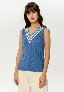 Майка женская Scandica Coraline синяя 42 RU