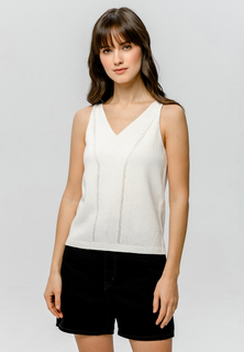 Майка женская Scandica Simple белая 48 RU