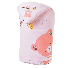 Одеяло-конверт Baby Fox Мишка, зимнее, розовое, 100х100 см