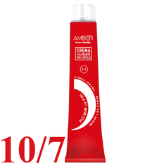 IBCo Крем-краска для волос 10 7, Очень-очень светлый блондин бежевый AMBER , 100 мл