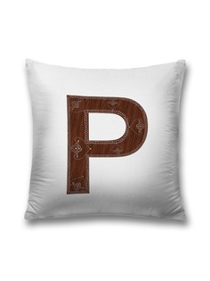 Наволочка декоративная JoyArty "Королевская p" на молнии, 45x45 см