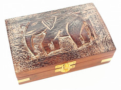 Шкатулка дерево 15x10x5 969130 Восточная лавка