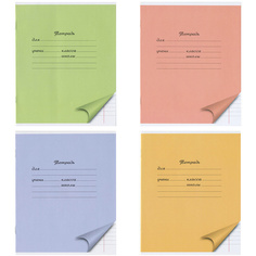 Тетрадь Action! 12 листов линейка школьная 4 цвета