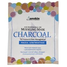 Альгинатная маска Anskin Charcoal Modeling Mask (саше) 25г