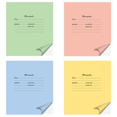 Тетрадь Action! 18 листов клетка школьная 4 цвета