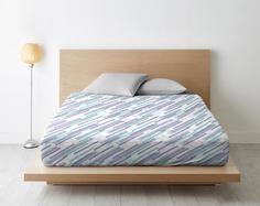 Простыня на резинке из поплина "Ночь Нежна" Готум, Размер: 90 х 200