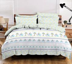 Постельное белье Сomfort teens Luxe из сатина; Слоник 1.5 спальное Lime Time