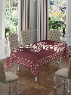 Скатерть DO&CO броде жаккард 160х220 MERCAN, бордовый