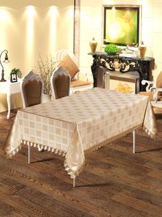 Скатерть DO&CO c гипюром 160x220 AVZEM, молочный
