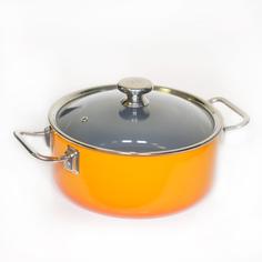 Кастрюля чугунная 20см ORANGE, 3,7л SKK