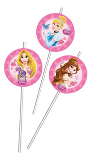 Соломка для напитков Принцессы Дисней Сказочный мир Procos S.A. 6 штук