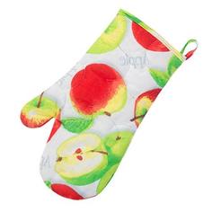 Рукавичка-прихватка "Радушная хозяйка" бязь, Яблочное угощение 30х17 Традиция