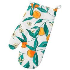 Рукавичка-прихватка "Радушная хозяйка" бязь, Сочный персик 30х17 Традиция