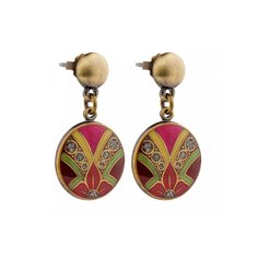 Серьги из бижутерного сплава с эмалью Clara Bijoux A12619-19 R