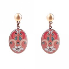 Серьги из бижутерного сплава/бронзы с эмалью Clara Bijoux A74954 R