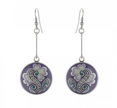 Серьги из бижутерного сплава/бронзы с эмалью Clara Bijoux A74523.HC V