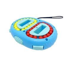 Головоломка wellywell 2 в 1 Puzzle Rotating Magic Bean Cube IQ Ball голубая